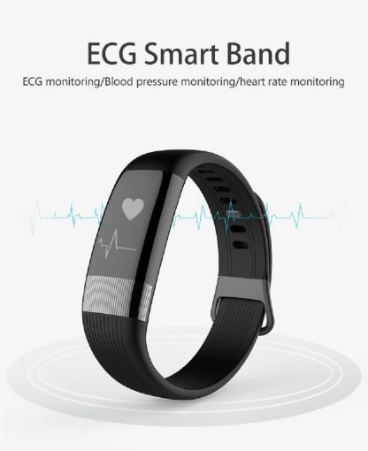 E18 Smart Band Heart Rate Blood Pressure Sport Waterproof Reminder Smart Bracelet for Android / iOS - BLACK 244