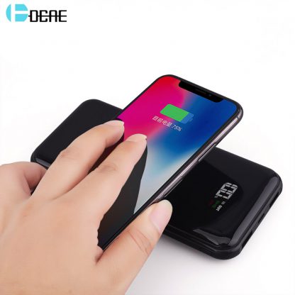 2-in-1 Wireless QI Charger & Power Bank (For Android Or iPhone)