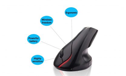 2.4GHz Wireless Ergonomic Vertical Mouse Optical Mouse